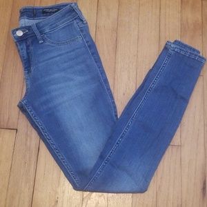 Low rise jean leggings